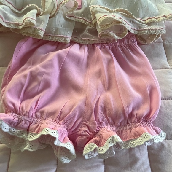 Love & Grow 2pc Pink Floral Lace Set Size 4T - Picture 16 of 16